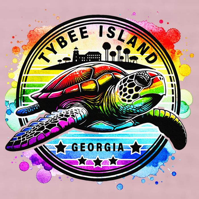 Tybee Island Georgia Sea Turtle Ga 25L Jumbo Tote