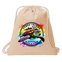 Tybee Island Georgia Sea Turtle Ga Drawstring Bag