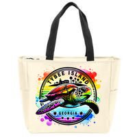 Tybee Island Georgia Sea Turtle Ga Zip Tote Bag
