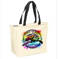 Tybee Island Georgia Sea Turtle Ga Zip Tote Bag