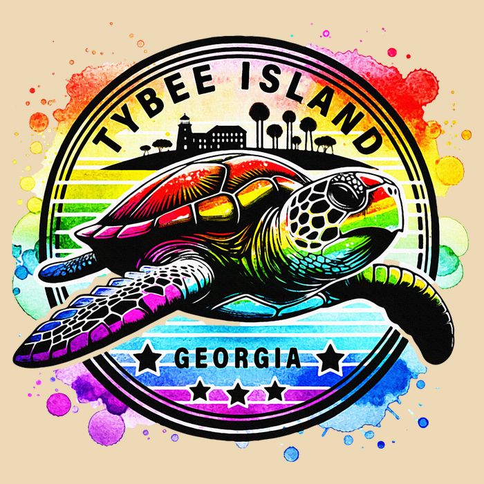 Tybee Island Georgia Sea Turtle Ga Zip Tote Bag