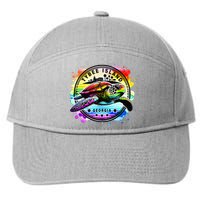 Tybee Island Georgia Sea Turtle Ga 7-Panel Snapback Hat