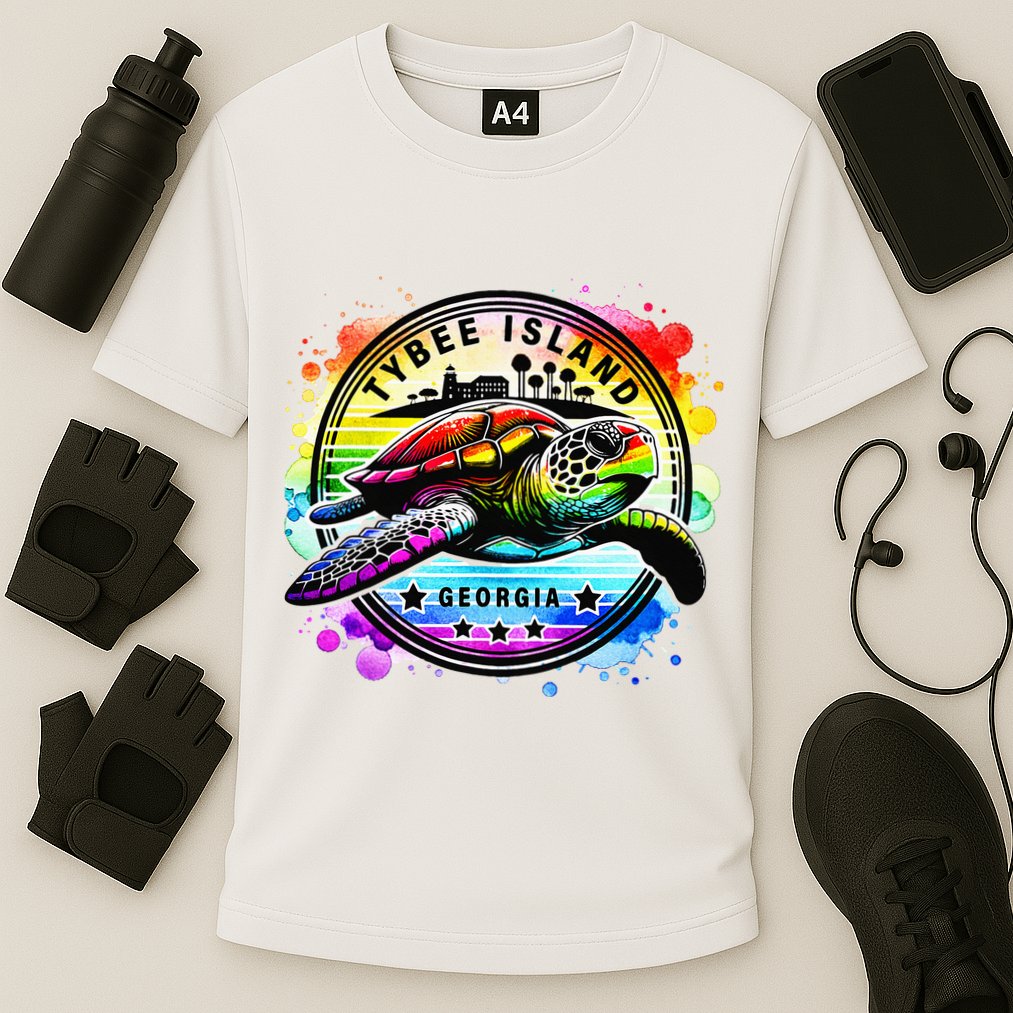 Tybee Island Georgia Sea Turtle Ga Cooling Performance Crew T-Shirt