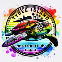 Tybee Island Georgia Sea Turtle Ga Cooling Performance Crew T-Shirt