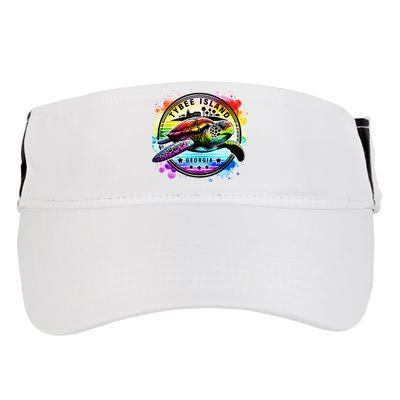 Tybee Island Georgia Sea Turtle Ga Adult Drive Performance Visor