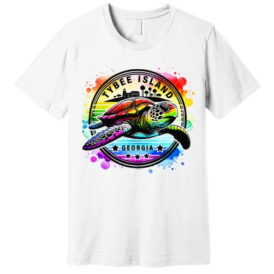 Tybee Island Georgia Sea Turtle Ga Premium T-Shirt