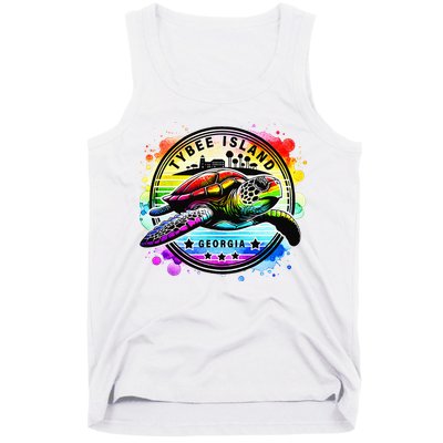 Tybee Island Georgia Sea Turtle Ga Tank Top