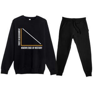 Trust In Government And Knowledge Of History Premium Crewneck Sweatsuit Set