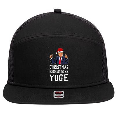 Trump It's Gonna Be Yuge Ugly Christmas 7 Panel Mesh Trucker Snapback Hat