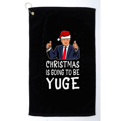 Trump It's Gonna Be Yuge Ugly Christmas Platinum Collection Golf Towel