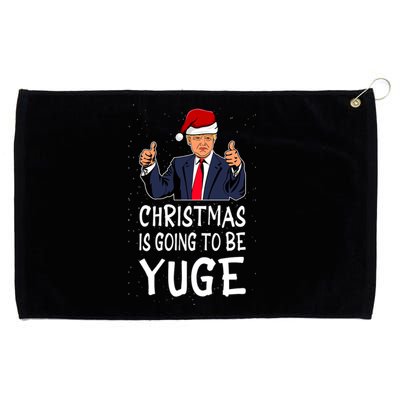 Trump It's Gonna Be Yuge Ugly Christmas Grommeted Golf Towel