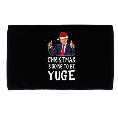 Trump It's Gonna Be Yuge Ugly Christmas Microfiber Hand Towel