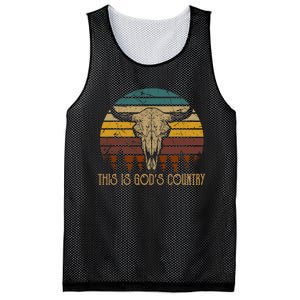 This Is GodS Music Country Outfit Bull Skulls Western Howdy Mesh Reversible Basketball Jersey Tank