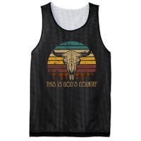 This Is GodS Music Country Outfit Bull Skulls Western Howdy Mesh Reversible Basketball Jersey Tank