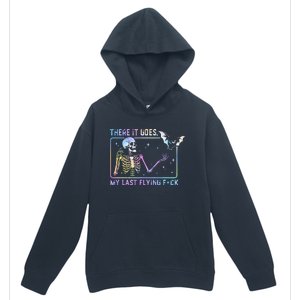 There It Goes My Last Flying Fuck Funny Skeleton Tie Dye Urban Pullover Hoodie