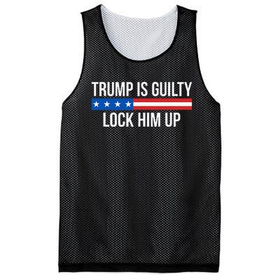 Trump Is Guilty Lock Him Up Mesh Reversible Basketball Jersey Tank