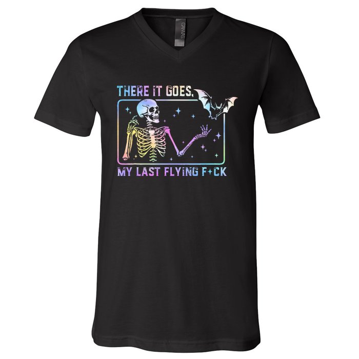 There It Goes My Last Flying Fuck V-Neck T-Shirt