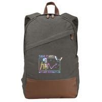 There It Goes My Last Flying Fuck Cotton Canvas Backpack