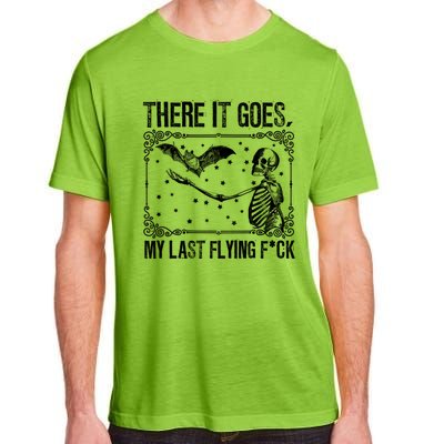 There It Goes My Last Flying Fuck Skeleton Funny Halloween Adult ChromaSoft Performance T-Shirt