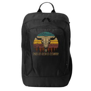 This Is GodS Music Country Outfit Bull Skulls Western Howdy City Backpack