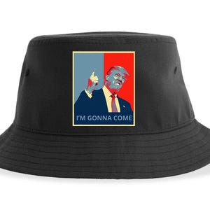 Trump IM Gonna Come Politics Funny Quote Sustainable Bucket Hat