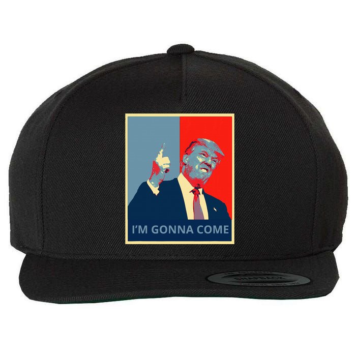 Trump IM Gonna Come Politics Funny Quote Wool Snapback Cap