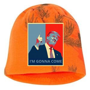 Trump IM Gonna Come Politics Funny Quote Kati - Camo Knit Beanie