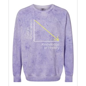 Trust In Government Knowledge Of History Libertarian Freedom Colorblast Crewneck Sweatshirt