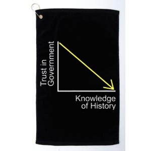 Trust In Government Knowledge Of History Libertarian Freedom Platinum Collection Golf Towel