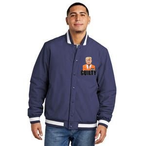 Trump Is Guilty Insulated Varsity Jacket