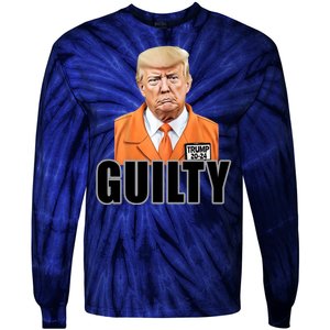 Trump Is Guilty Tie-Dye Long Sleeve Shirt