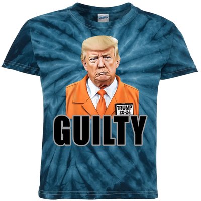 Trump Is Guilty Kids Tie-Dye T-Shirt