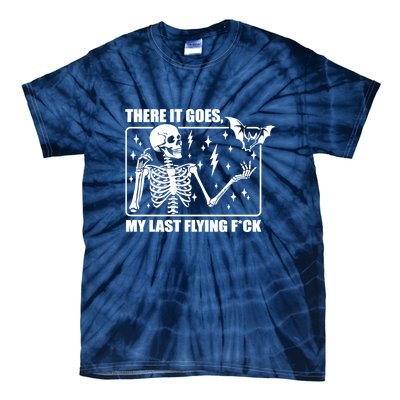 There It Goes My Last Flying Halloween Mom Tie-Dye T-Shirt