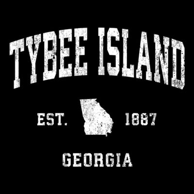 Tybee Island Georgia Ga Vintage Athletic T-Shirt