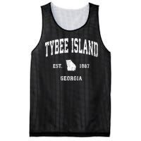 Tybee Island Georgia Ga Vintage Athletic Mesh Reversible Basketball Jersey Tank