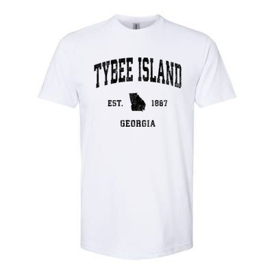 Tybee Island Georgia Ga Vintage Athletic Softstyle CVC T-Shirt