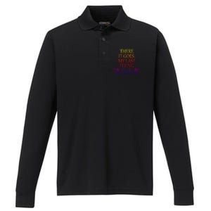 There It Goes My Last Flying Fuck Gift That Says The F Word Meaningful Gift Performance Long Sleeve Polo