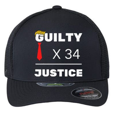 Trump Is Guilty Trump Is Guilty On 34 Counts Flexfit Unipanel Trucker Cap