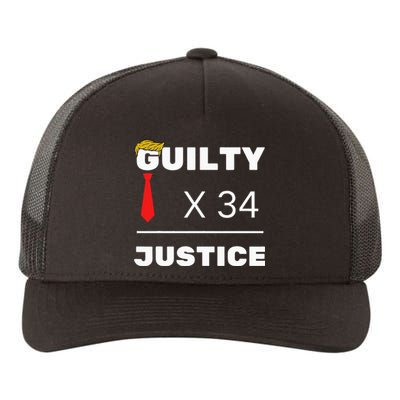 Trump Is Guilty Trump Is Guilty On 34 Counts Yupoong Adult 5-Panel Trucker Hat