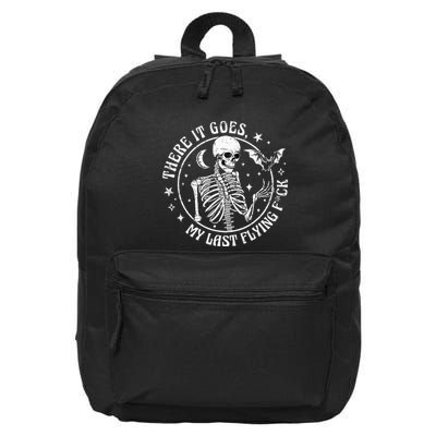 There It Goes My Last Flying F Halloween Skeleton 16 in Basic Backpack