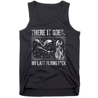 There It Goes My Last Flying Funny Halloween Skeleton Bat Tank Top