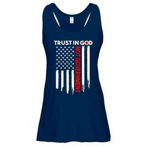 Trust In God Not The Government Patriotic Trust In God T Ladies Essential Flowy Tank