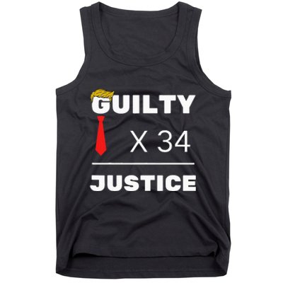 Trump Is Guilty Trump Is Guilty On 34 Counts Tank Top