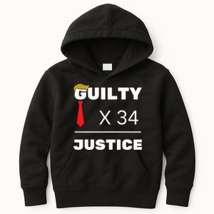 Trump Is Guilty Trump Is Guilty On 34 Counts Kids Hoodie