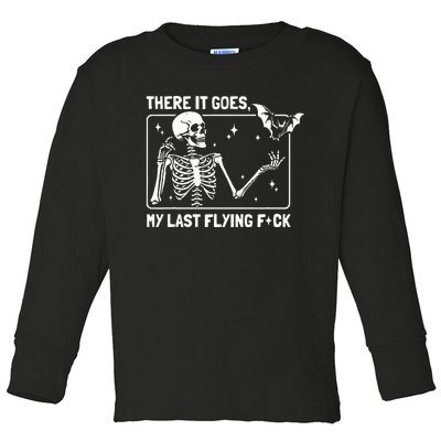 There It Goes My Last Flying Fck Toddler Long Sleeve Shirt