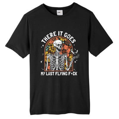 There It Goes My Last Flying F Skeletons Funny Halloween Tall Fusion ChromaSoft Performance T-Shirt