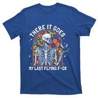 There It Goes My Last Flying F Skeletons Funny Halloween T-Shirt