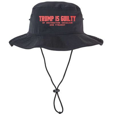Trump Is Guilty Of Obstructing Socialism And Tyranny Bucket Hat