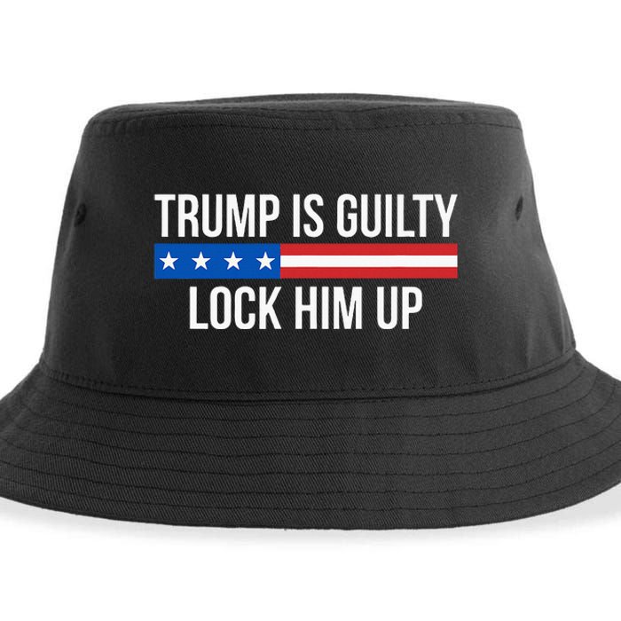 Trump Is Guilty Lock Him Up Sustainable Bucket Hat