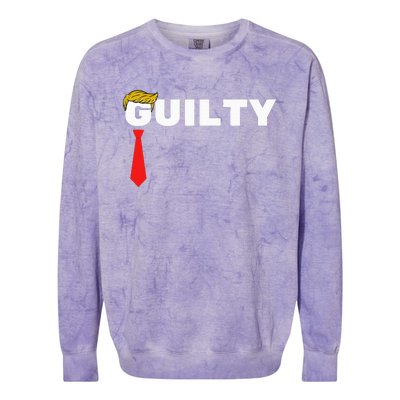 Trump Is Guilty Trump Is Guilty On 34 Counts Colorblast Crewneck Sweatshirt